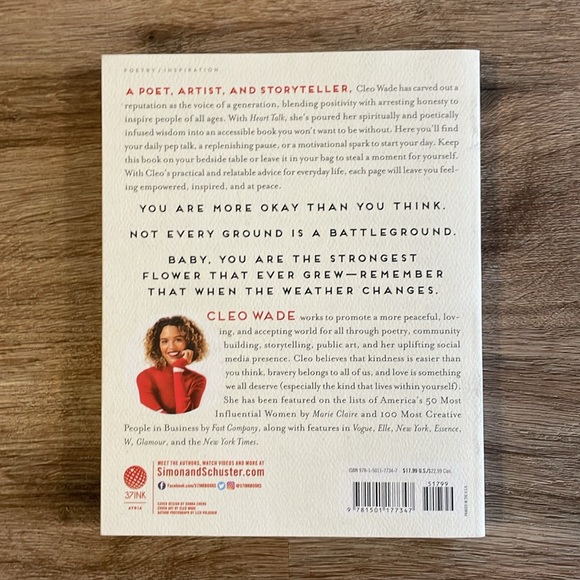 Heart Talk: Poetic Wisdom for a Better Life by Cleo Wade Book - Picture 3 of 5